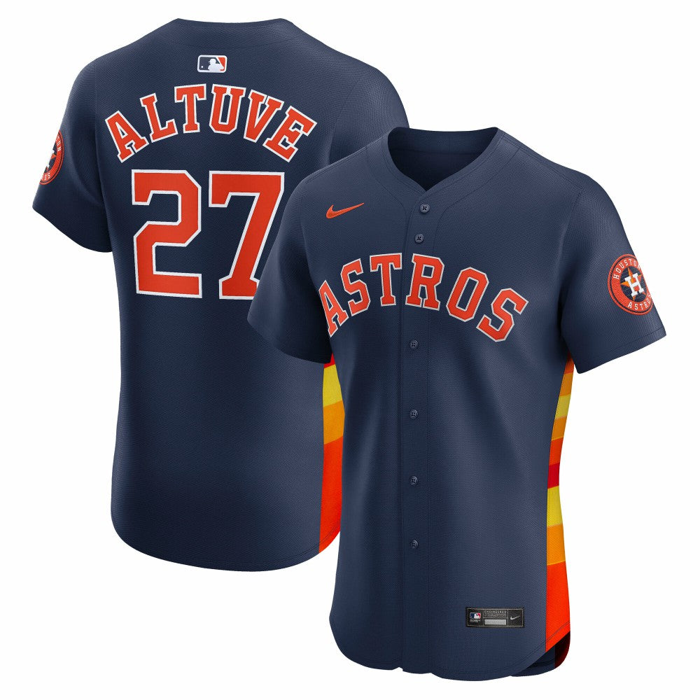MLB Jose Altuve Houston Astros Nike Alternate 2 Elite Player Jersey - Navy