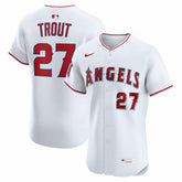 MLB Mike Trout Los Angeles Angels Nike Home ElitePlayer Jersey - White
