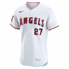 MLB Mike Trout Los Angeles Angels Nike Home ElitePlayer Jersey - White