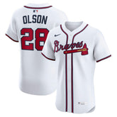 MLB Matt Olson Atlanta Braves Nike Home Elite Player Jersey - White