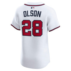 MLB Matt Olson Atlanta Braves Nike Home Elite Player Jersey - White