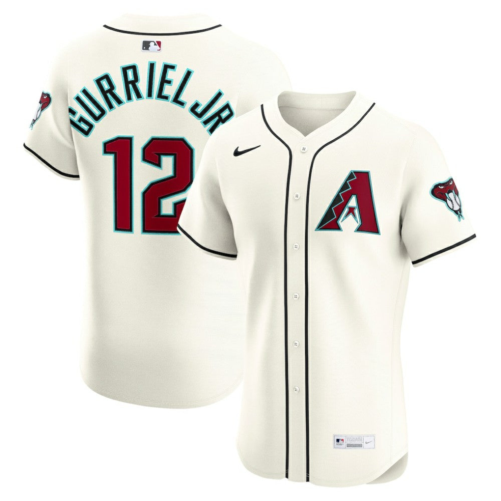 MLB Lourdes Gurriel Jr. Arizona Diamondbacks Nike Home Elite Jersey - Cream