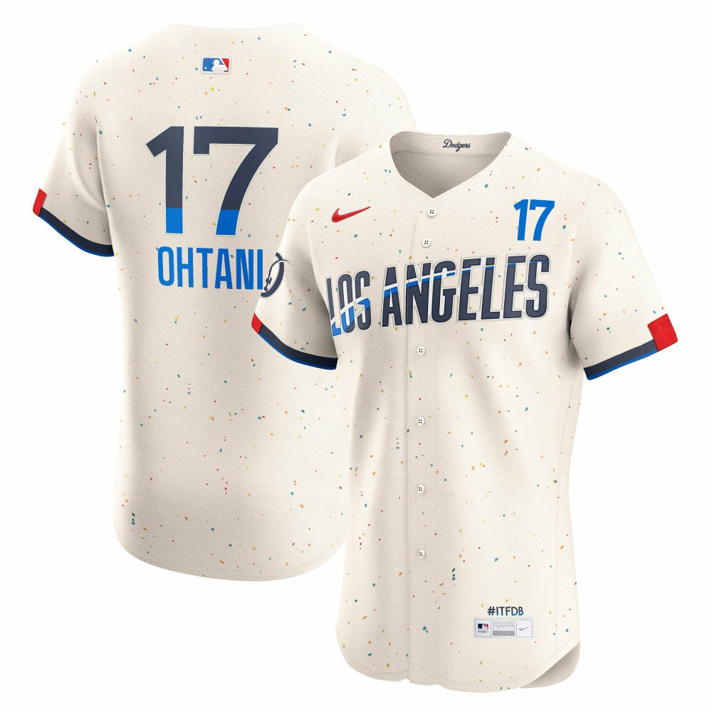 MLB Shohei Ohtani Los Angeles Dodgers Nike City Connect Elite Jersey - Cream