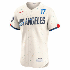 MLB Shohei Ohtani Los Angeles Dodgers Nike City Connect Elite Jersey - Cream