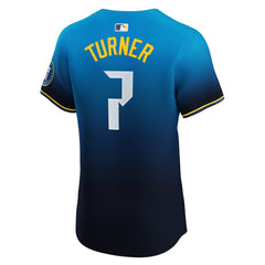 MLB Trea Turner Philadelphia Phillies Nike City Connect Elite Jersey - Navy
