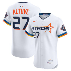 MLB Jose Altuve Houston Astros Nike 2025 City Connect Elite Player Jersey - White
