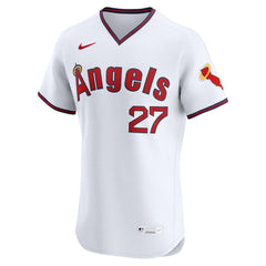 MLB Mike Trout Los Angeles Angels Nike Alternate 2 Elite Jersey - White