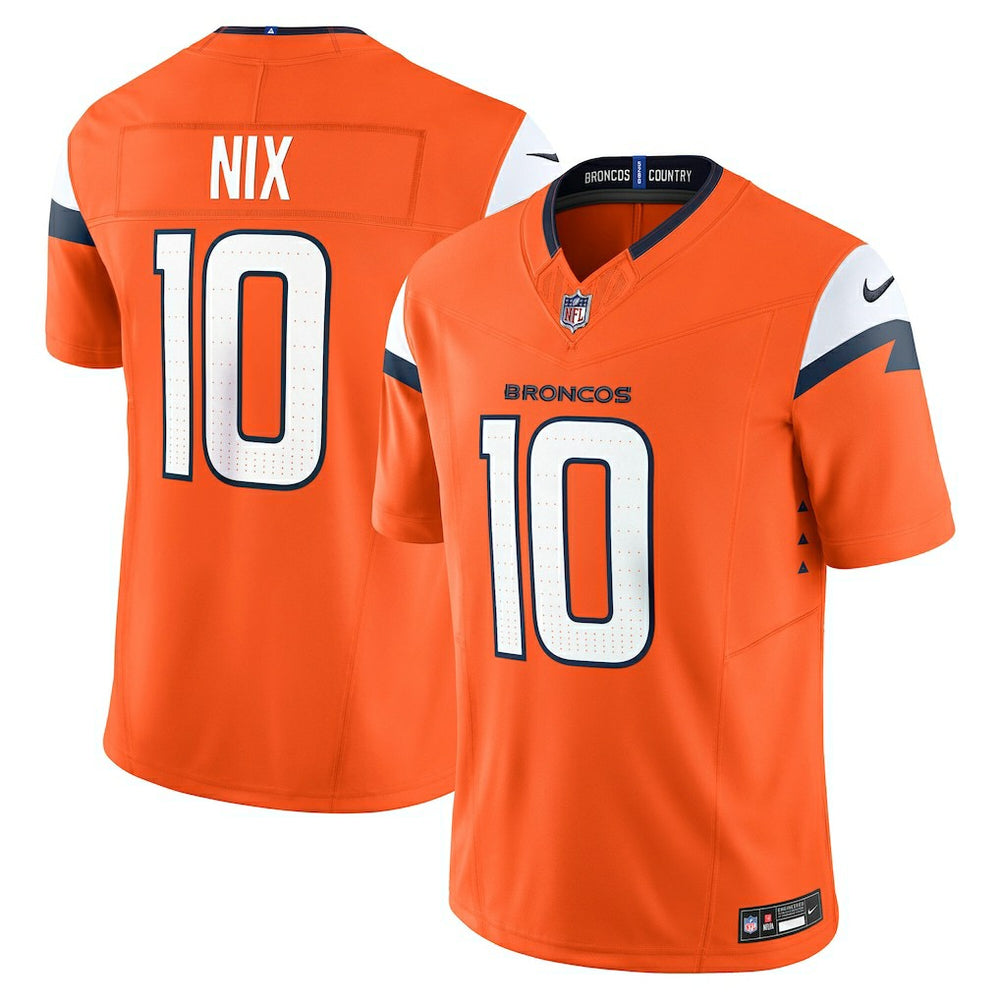 NFL Bo Nix Denver Broncos Vapor F.U.S.E. Limited Jersey - Orange