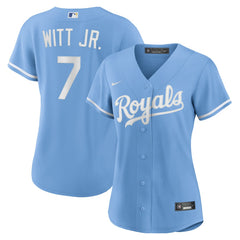 MLB Bobby Witt Jr. Kansas City Royals Nike Women's Alternate Replica Player Jersey - Light Blue