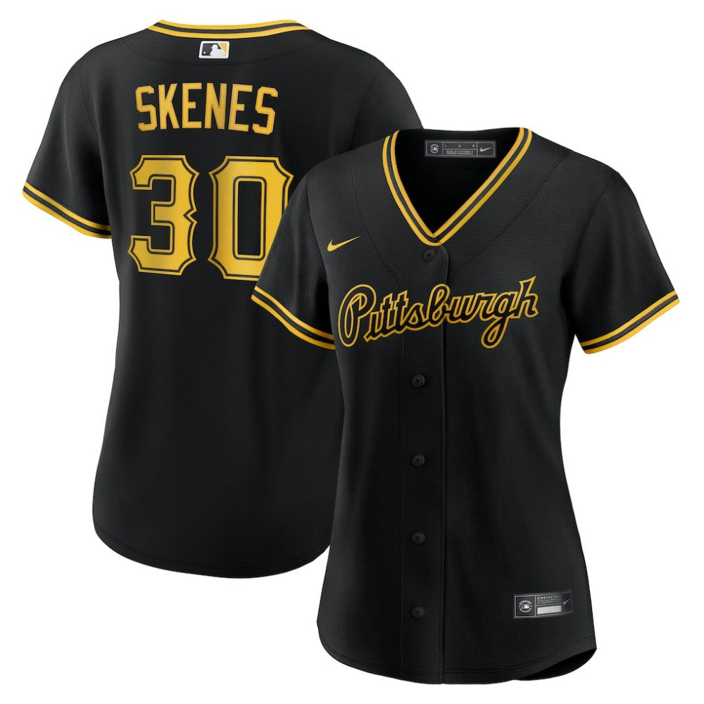 MLB Paul Skenes Pittsburgh Pirates Nike Women's Alternate Replica Player Jersey - Black