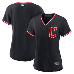 MLB Cleveland Guardians Nike Women's Alternate Replica Jersey - Navy