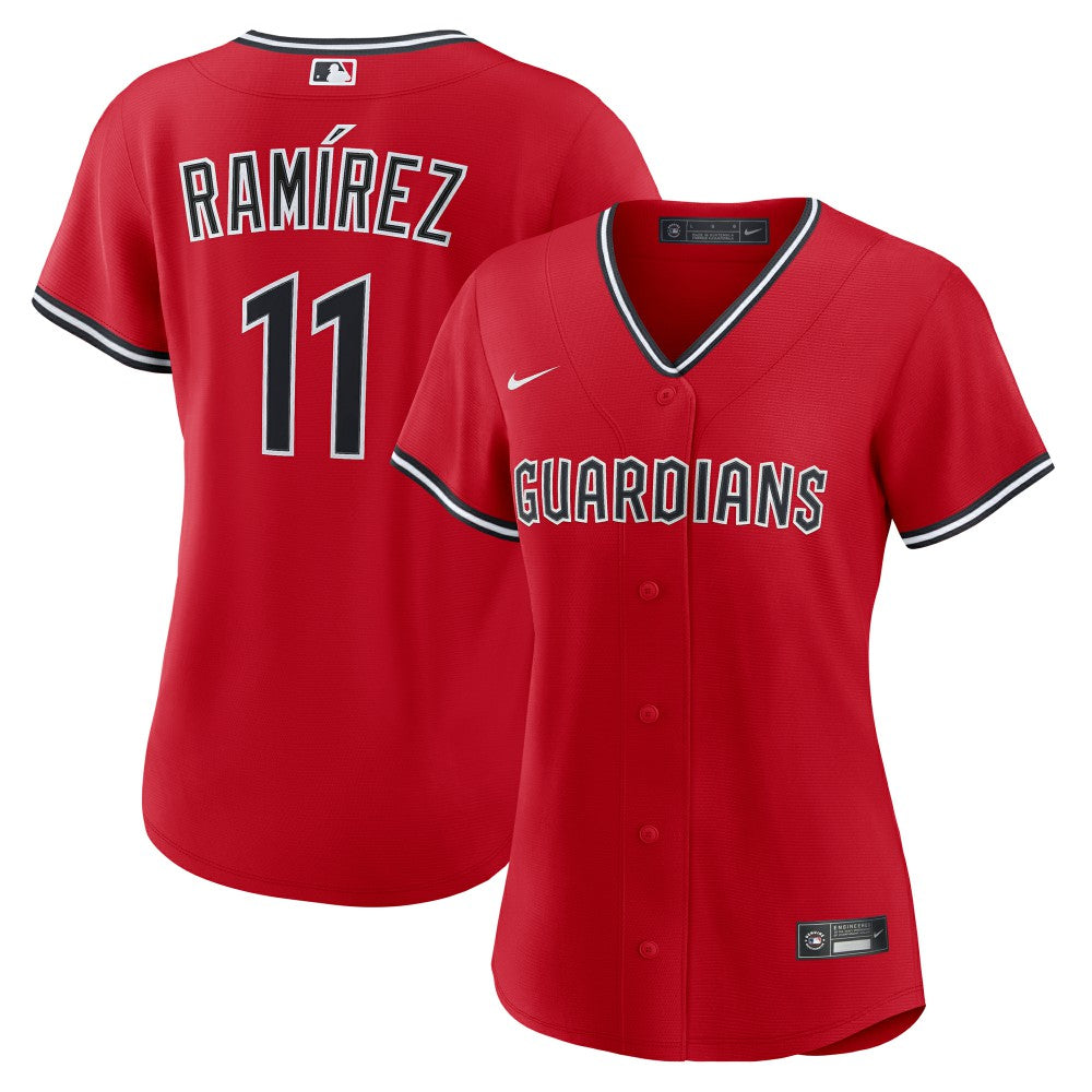 MLB Jos¨¦ Ram¨ªrez Cleveland Guardians Nike Women's Alternate 2 Replica Jersey - Red