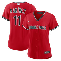 José Ramírez Cleveland Guardians Nike Women's Alternate 2 Replica Jersey - Red Jerseys