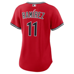 MLB Jos¨¦ Ram¨ªrez Cleveland Guardians Nike Women's Alternate 2 Replica Jersey - Red