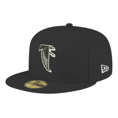 Atlanta Falcons New Era Omaha Throwback 59FIFTY Fitted Hat Black