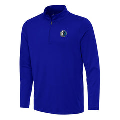 Dallas Mavericks Antigua Reprocess Quarter-Zip Top Blue