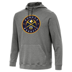 Denver Nuggets Antigua Cloud Pullover Hoodie Heather Black