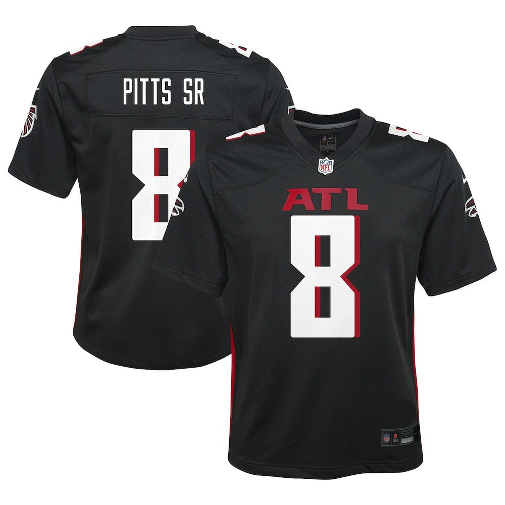 NFL Kyle Pitts Sr. Atlanta Falcons Youth Game Jersey - Black