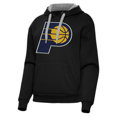 Indiana Pacers Antigua Women's Victory Pullover Hoodie Black