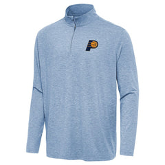 Indiana Pacers Antigua Hunk Quarter-Zip Top Heather Aqua