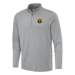 Denver Nuggets Antigua Reprocess Quarter-Zip Top Gray