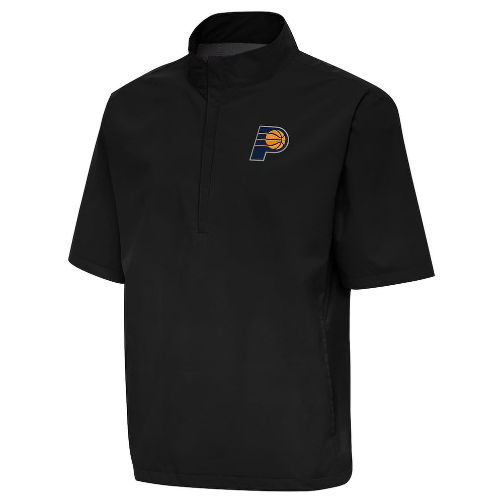 Indiana Pacers Antigua Brisk Quarter-Zip Windbreaker Black