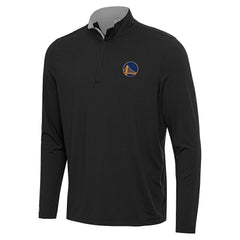 Golden State Warriors Antigua Content Quarter-Zip Top Black/Gray
