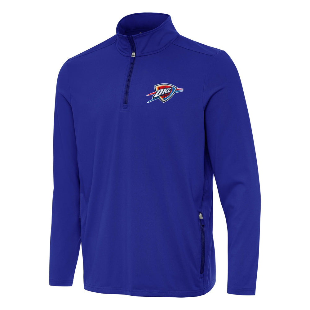 Oklahoma City Thunder Antigua Perilous Quarter-Zip Sweatshirt Royal