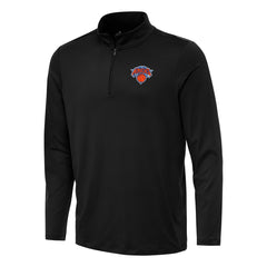 New York Knicks Antigua Reprocess Quarter-Zip Top Black