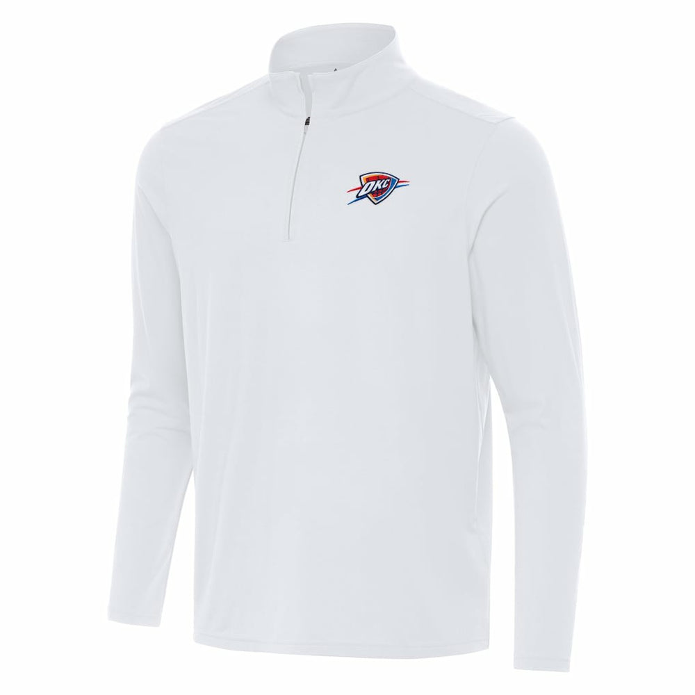 Oklahoma City Thunder Antigua Intent Quarter-Zip Top White
