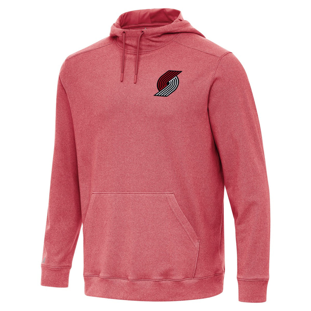 Portland Trail Blazers Antigua Cloud Pullover Hoodie Heather Red