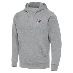 Oklahoma City Thunder Antigua Big & Tall Victory Raglan Pullover Hoodie Heather Gray