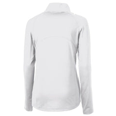 Cleveland Browns Cutter & Buck Women's Adapt Eco Knit Stretch Recycled Half-Zip Pullover Top White