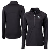 Cleveland Browns Cutter & Buck Women's Adapt Eco Knit Stretch Recycled Half-Zip Pullover Top Black