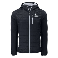 Cleveland Browns Cutter & Buck Rainier Primaloft Eco Full-Zip Hoodie Hybrid Jacket Black