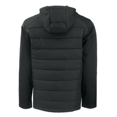 Cleveland Browns Cutter & Buck Big & Tall Evoke Hybrid Eco Softshell Recycled Full-Zip Hooded Jacket Black