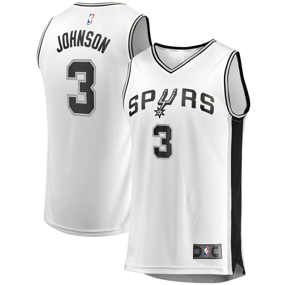 NBA Keldon Johnson San Antonio Spurs Fast Break Association Jersey - White