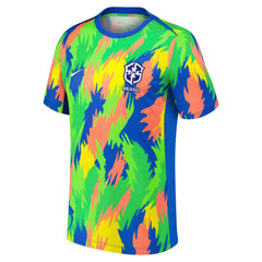 Brazil Women's National Team 2025 Academy Pro Pre-Match Performance Top Blue shop