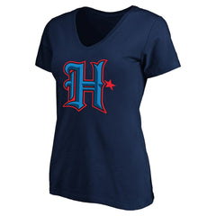 C.J. Stroud Houston Texans Women's Plus Size Fair Catch Name & Number Scoop Neck T-Shirt Navy