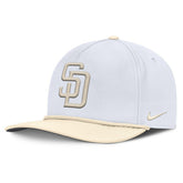 San Diego Padres Nike Pro Performance Snapback Hat - White/Cream Hats