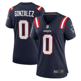 NFL Christian Gonzalez New England Patriots Women's Team Game Jersey - Navy