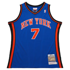 NBA Carmelo Anthony New York Knicks 2010/11 Hardwood Classics Authentic Jersey - Blue