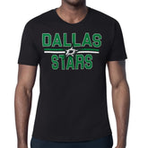 NHL Dallas Stars Starter Mesh Look Team Name T-Shirt - Black