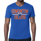 NHL Edmonton Oilers Starter Mesh Look Team Name T-Shirt - Royal