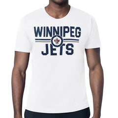 NHL Winnipeg Jets Starter Mesh Look Team Name T-Shirt - White