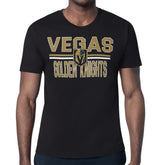 NHL Vegas Golden Knights Starter Mesh Look Team Name T-Shirt - Black