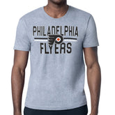 NHL Philadelphia Flyers Starter Mesh Look Team Name T-Shirt - Heather Gray