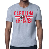 NHL Carolina Hurricanes Starter Mesh Look Team Name T-Shirt - Heather Gray