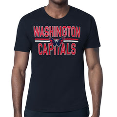 NHL Washington Capitals Starter Mesh Look Team Name T-Shirt - Navy