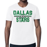NHL Dallas Stars Starter Mesh Look Team Name T-Shirt - White